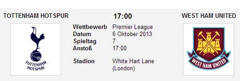Quoten Tottenham West Ham Utd