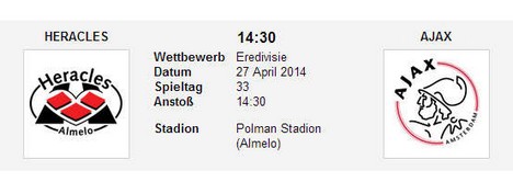 Wettquoten Heracles Ajax
