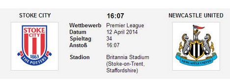 Wettquoten Stoke Newcastle