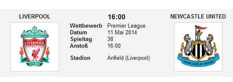Wettquoten Liverpool Newcastle