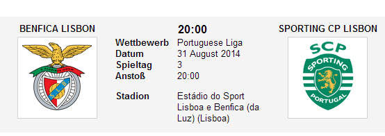 Wett Tipp Benfica Sporting
