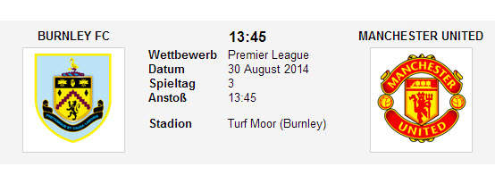 Wett Tipp Burnley Man Utd
