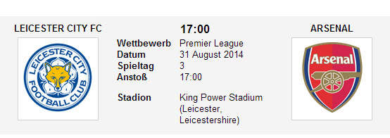 Wett Tipp Leicester Arsenal