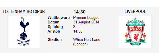 Wett Tipp Tottenham Liverpool
