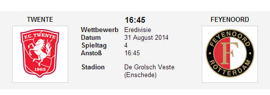 Wett Tipp Twente Feyenoord