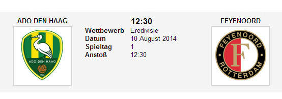 Wetten Tipp ADO Feyenoord