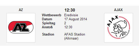 Wetten Tipp AZ Ajax