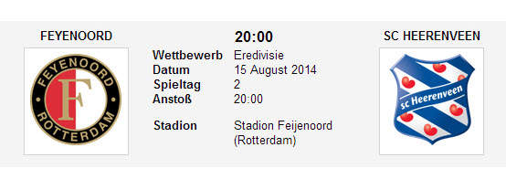 Wetten Tipp Feyenoord Heerenveen