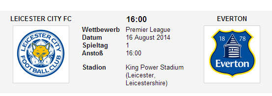 Wetten Tipp Leicster Everton