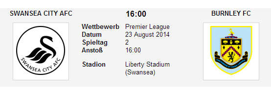 Wetten Tipp Swansea Burnley