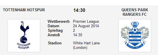 Wetten Tipp Tottenham QPR