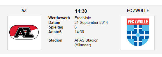 Wett Tipp AZ Zwolle