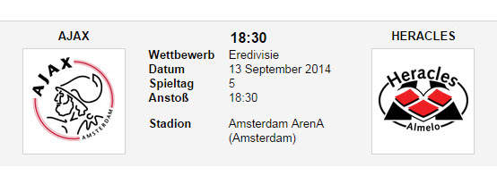 Wett Tipp Ajax Heracles