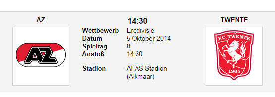 Wett Tipp AZ Twente