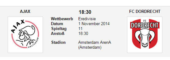 Wett Tipp Ajax Dordrecht