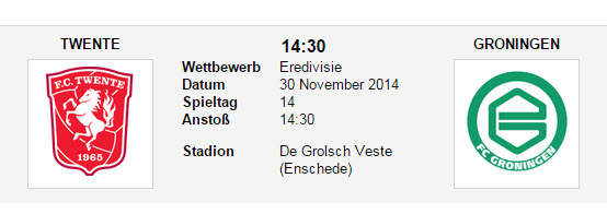 Wett Tipp Twente Groningen