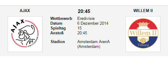 Wett Tipp Ajax Willem
