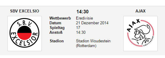 Wett Tipp Excelsior Ajax