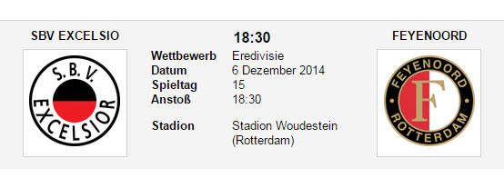 Wett Tipp Excelsior Feyenoord