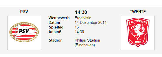 Wett Tipp PSV Twente