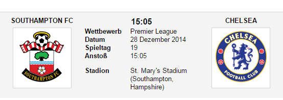 Wett Tipp Southampton Chelsea