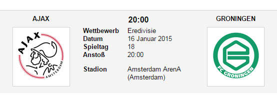 Wett Tipp Ajax Groningen