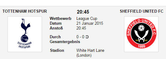 Wett Tipp Tottenham Sheffield Utd