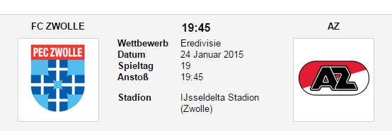 Wett Tipp Zwolle AZ