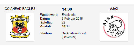 Wett Tipp GA Eagles Ajax