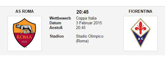 Wett Tipp Roma Fiorentina
