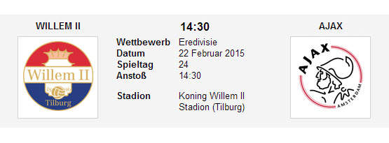 Wett Tipp Willem II Ajax