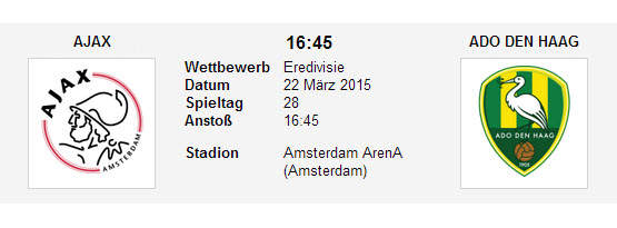 Wett Tipp Ajax ADO
