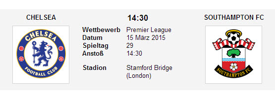 Wett Tipp Chelsea Southampton