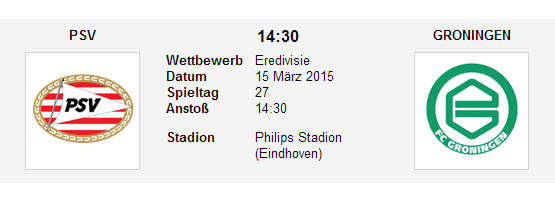 Wett Tipp PSV Groningen