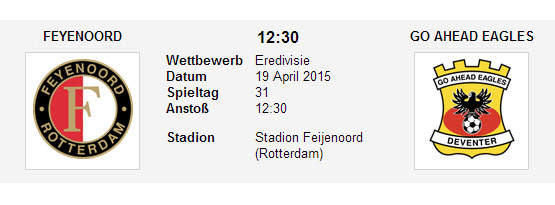 Wett Tipp Feyenoord Go Ahead Eagles