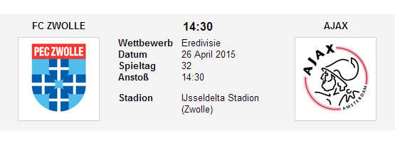 Wett Tipp Zwolle Ajax