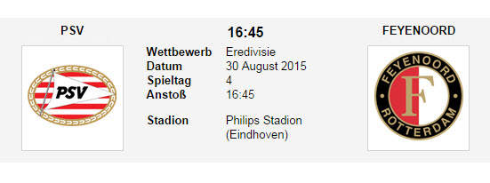 Wett Tipp PSV Feyenoord