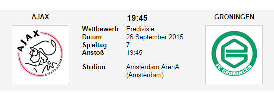 Wett Tipp Ajax Groningen