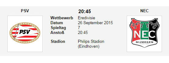 Wett Tipp PSV NEC
