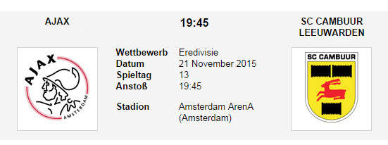 WEtt Tipp Ajax Camburr
