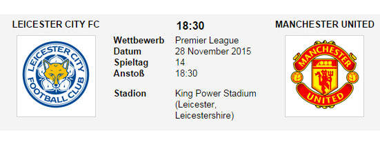 Wett Tipp Leicester Man U