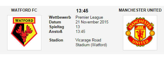 Wett Tipp Watford Man Utd