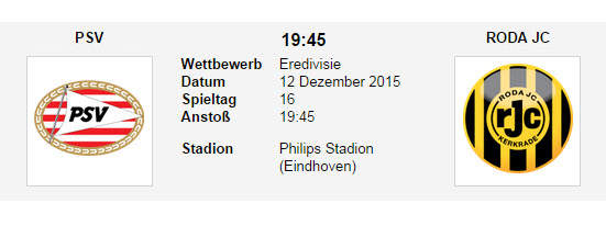 Wett Tipp PSV Roda