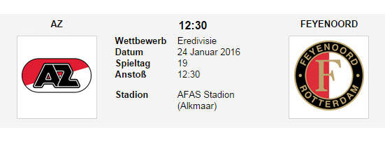 Wett Tipp AZ Feyenoord