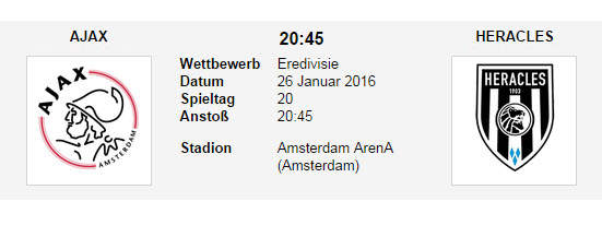 Wett Tipp Ajax Heracles