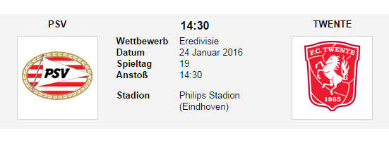 Wett Tipp PSV Twente