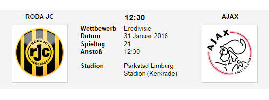 Wett Tipp Roda Ajax