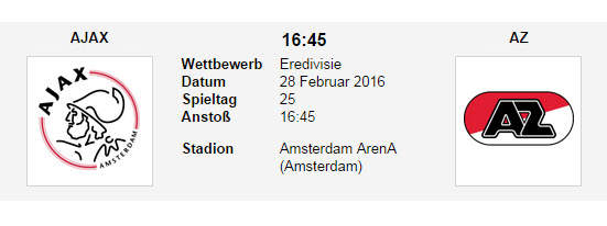 Wett Tipp Ajax AZ