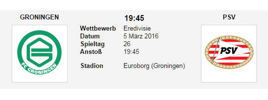 Wett Tipp Groningen PSV
