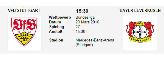 Wett Tipp Stuttgart Leverkusen